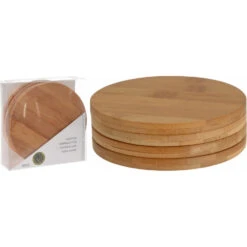 Excellent Houseware Glazenonderzetters Ø6,5 Cm 4 Stuks -Keukengoederen Winkel 101 0160 3 1 1