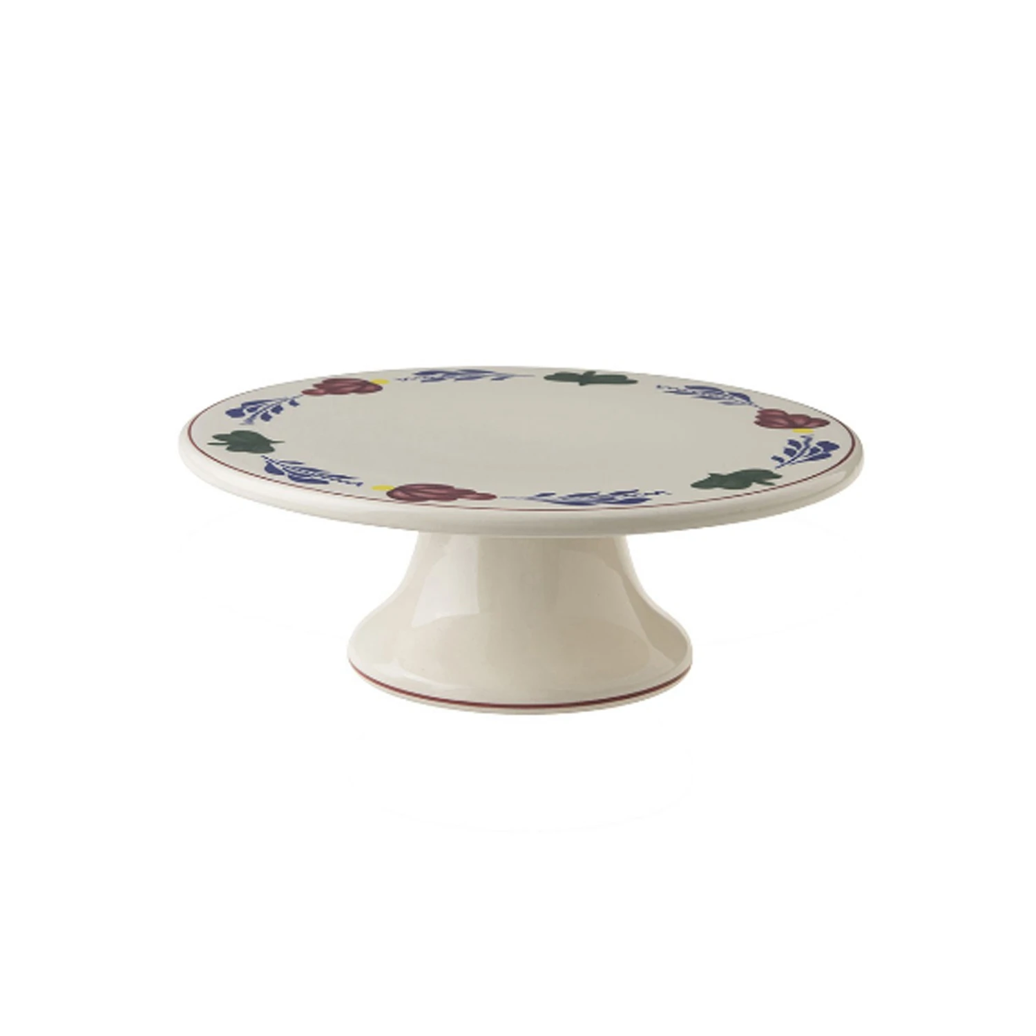 Royal Boch Boerenbont Taartplateau Op Voet 1 Royal Boch Boerenbont Taartplateau Op Voet