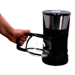 Inventum Koffiezetter 1.25l Zwart/rvs 10 Kopjes -Keukengoederen Winkel 101 0855 5 1