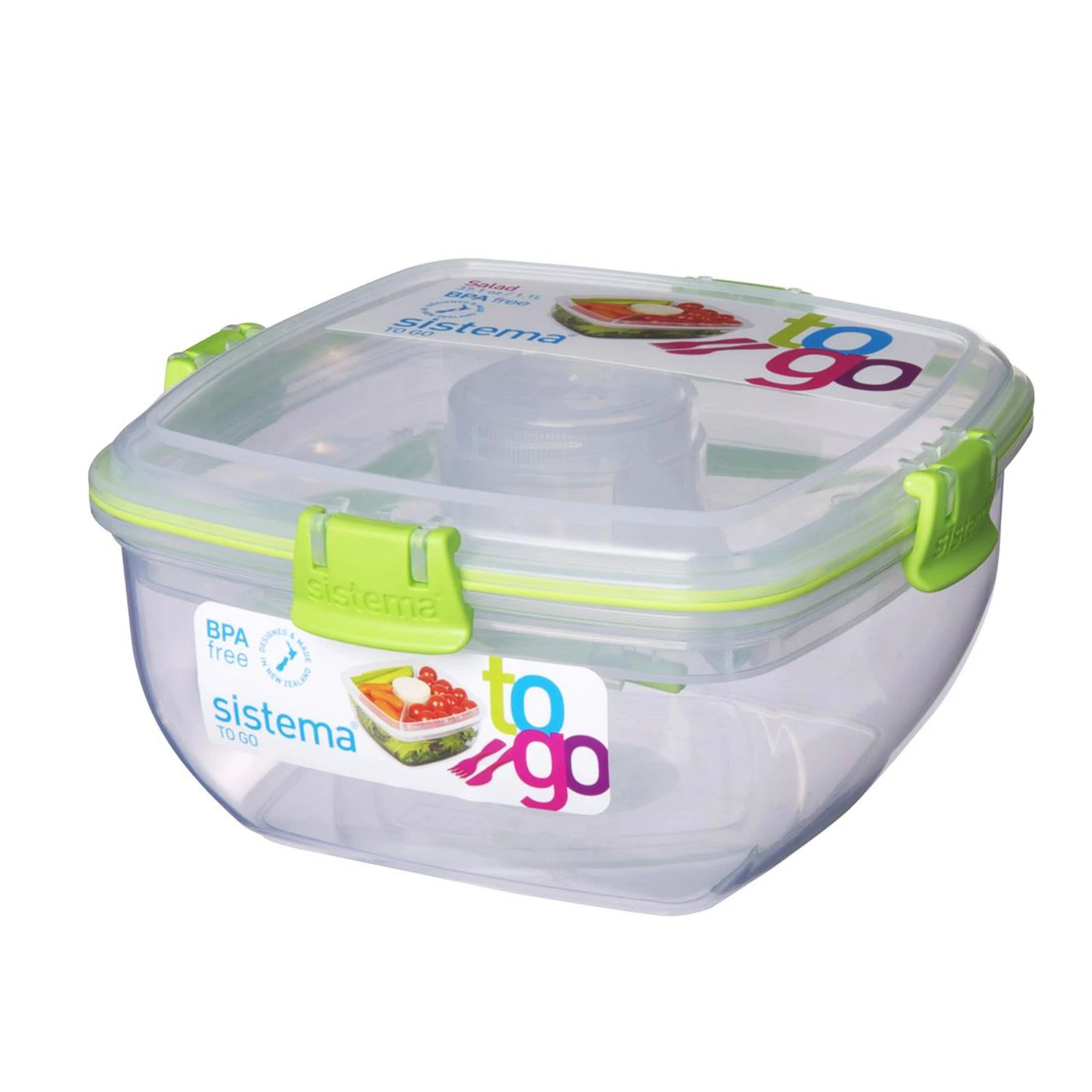 Sistema To Go Salade Lunchbox 1L Ass 2 Sistema To Go Salade Lunchbox 1L Ass - Afbeelding 2