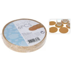 Excellent Houseware Glasonderzetter Kurk 6 Stuks Ø10 X 3 Mm -Keukengoederen Winkel 101 4000 4 1