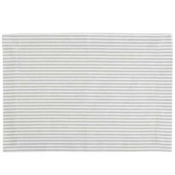 Linen & More Placemat Streep S/4 Lichtgrijs