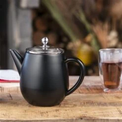 Bredemeijer Theepot 1,1L Duet Eva Mat Zwart 9 Bredemeijer Theepot 1,1L Duet Eva Mat Zwart -Keukengoederen Winkel 101 5861 5 1