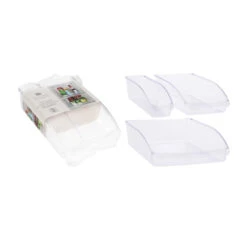 Excellent Houseware Koelkast Opbergbakken 3-delig -Keukengoederen Winkel 101 6503 3 1 1