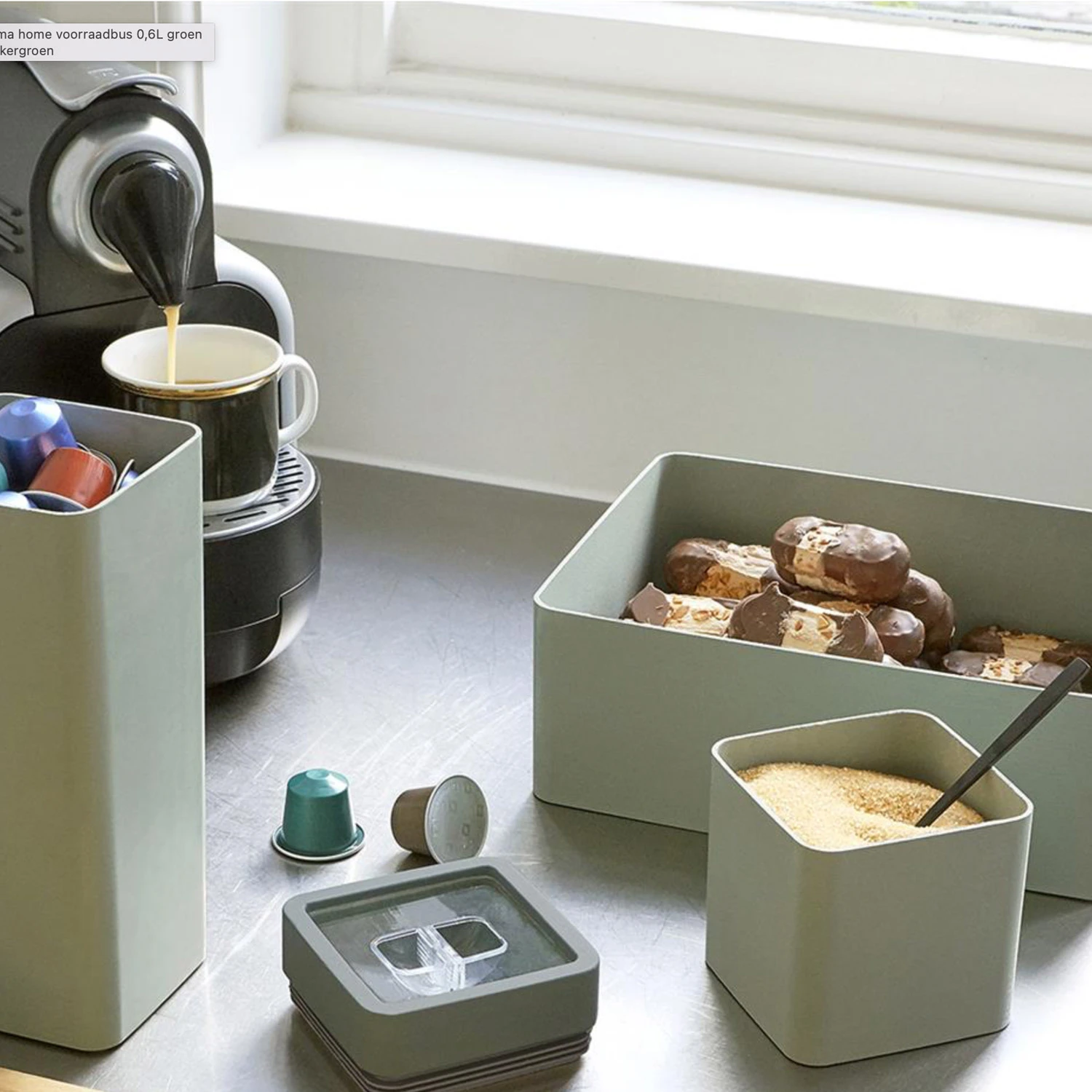 Sunware Sigma Home Voorraadbus 0.6L Groen 3 Sunware Sigma Home Voorraadbus 0.6L Groen - Afbeelding 3