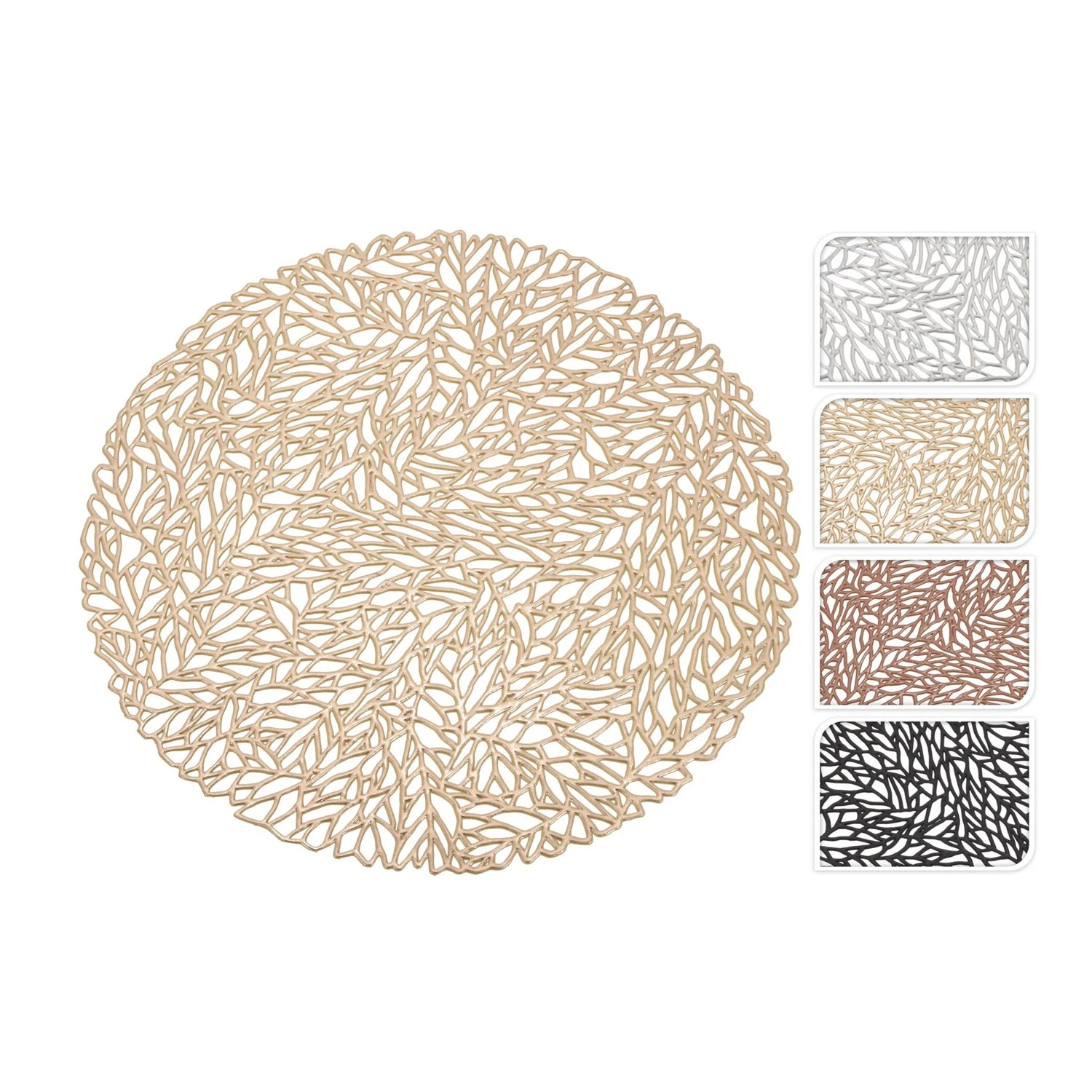 Placemat 35Cm Rond 4Ass Kleur 1 Placemat 35Cm Rond 4Ass Kleur