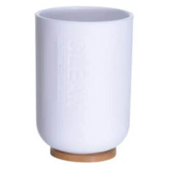 Drinkbeker Wit; Bamboe