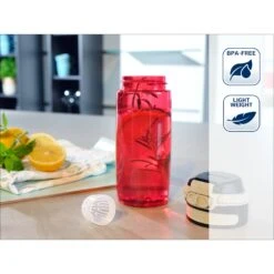 Leifheit 3263 Tritan Bottle Flip 550 ML Rood -Keukengoederen Winkel 102 1933 5 1