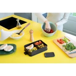 Brabantia Make & Take Bento Lunchbox Groot Donkergrijs -Keukengoederen Winkel 102 3480 5 1