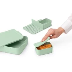 Brabantia Make & Take Bento Lunchbox Groot Jade Groen -Keukengoederen Winkel 102 3527 5 1