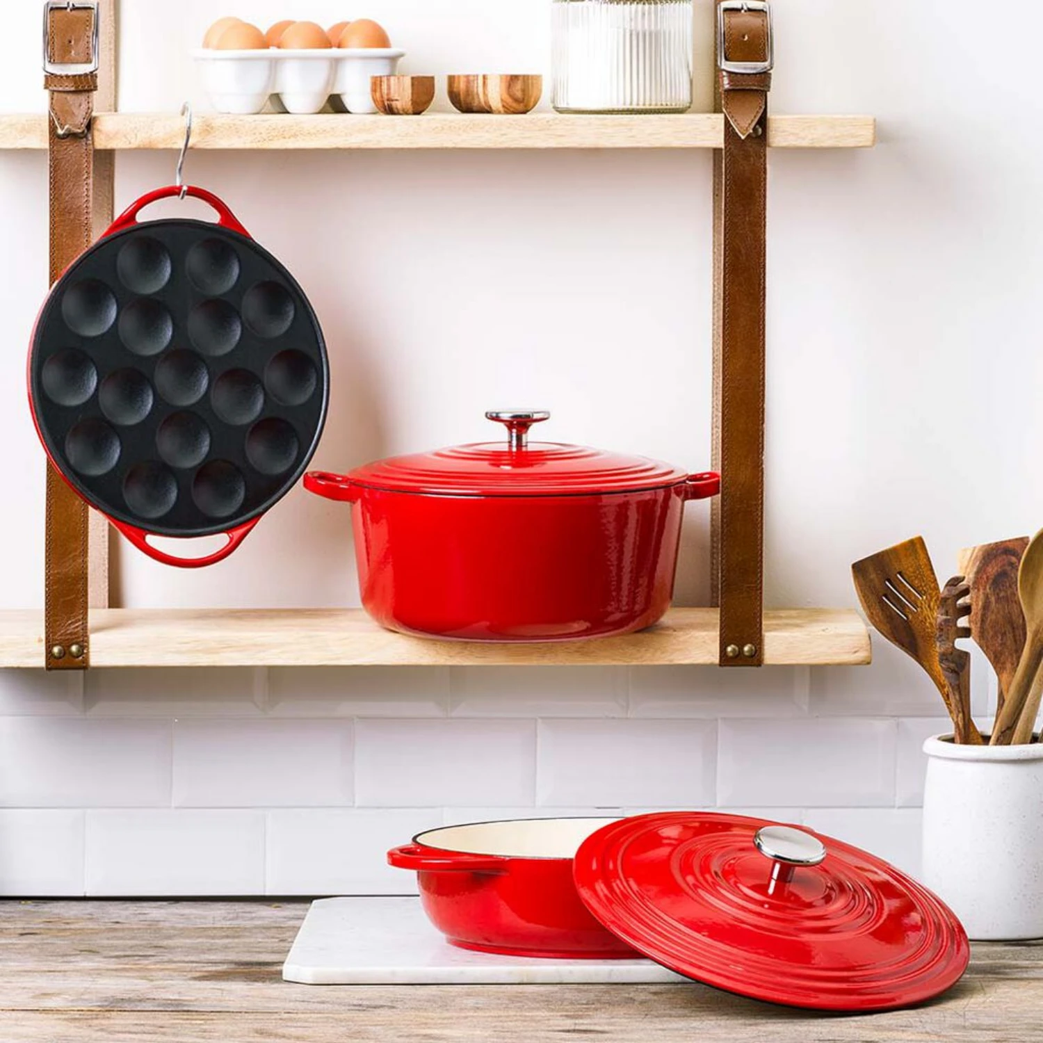BK Bourgogne Braadpan Ø28 Cm Chili Red 3 BK Bourgogne Braadpan Ø28 Cm Chili Red - Afbeelding 3