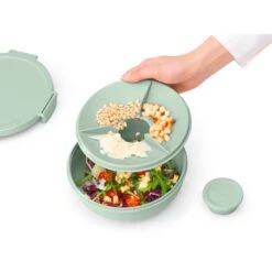 Brabantia Make En Take Salade Lunchkom 1,3 Liter Jade Groen -Keukengoederen Winkel 102 6382 4 1