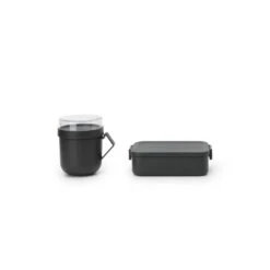 Brabantia Make En Take Lunchset 2 Delig Dark Grey 7 Brabantia Make En Take Lunchset 2 Delig Dark Grey -Keukengoederen Winkel 102 6665 3 1 1