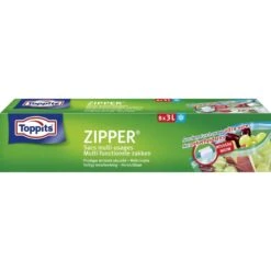 Toppits Zipper Multi-Functionele Zakken 3 Liter8 Stuks