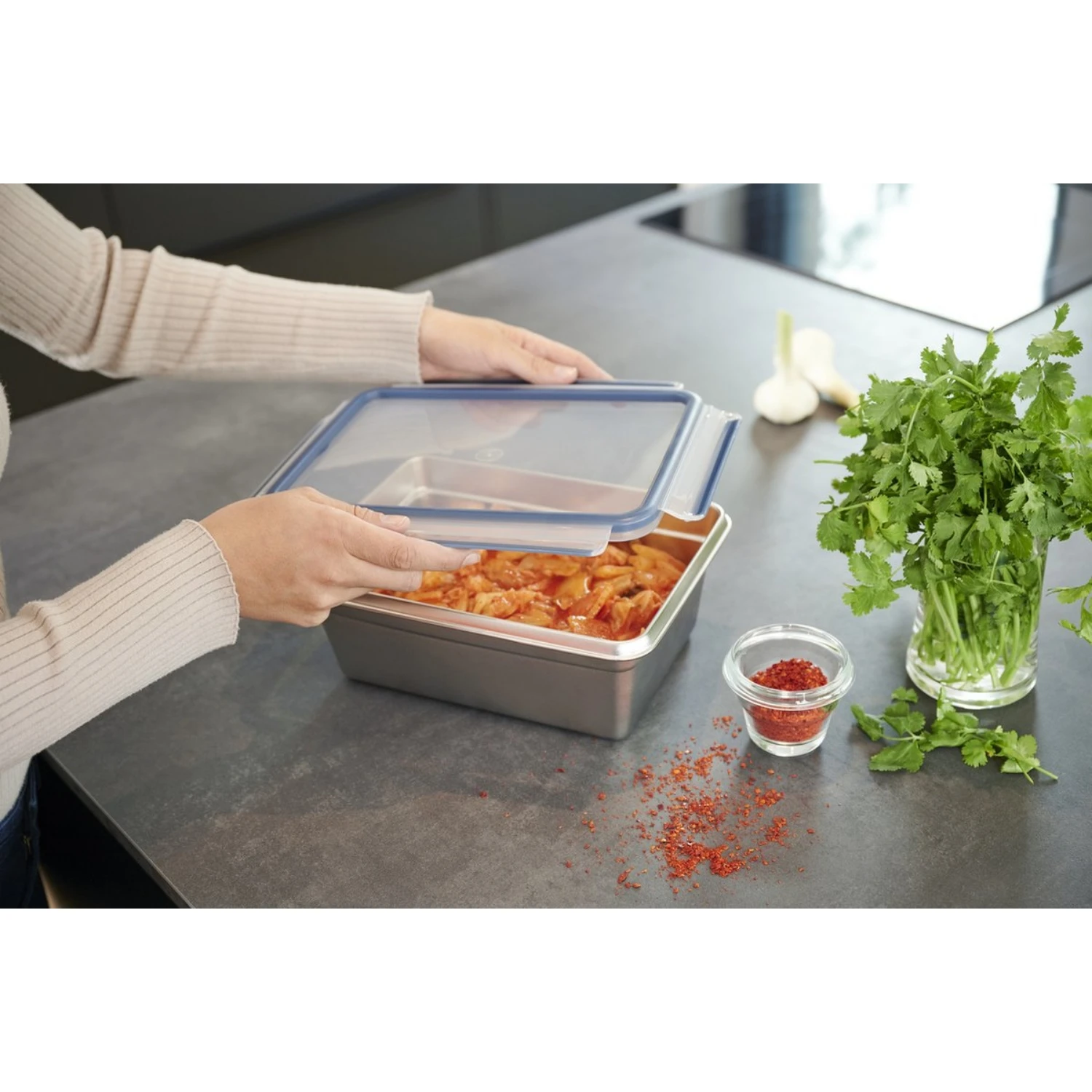 Tefal Masterseal RVS Vershouddoos Rechthoek 3.0 L 4 Tefal Masterseal RVS Vershouddoos Rechthoek 3.0 L - Afbeelding 4