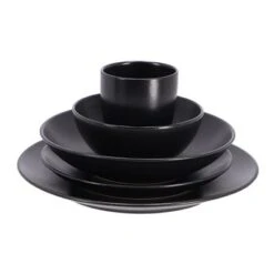 Merkloos Bord Diep 21,5 Cm Black Moon -Keukengoederen Winkel 105 3562 3 1