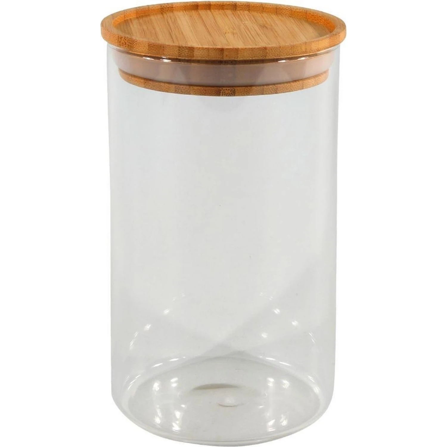 Voorraadpot 10x17.5cm Stapelbaar Bamboe Deksel 2 Voorraadpot 10x17.5cm Stapelbaar Bamboe Deksel - Afbeelding 2