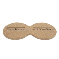 Onderzetter Two Beers Kurk 19x9,5x0,6cm