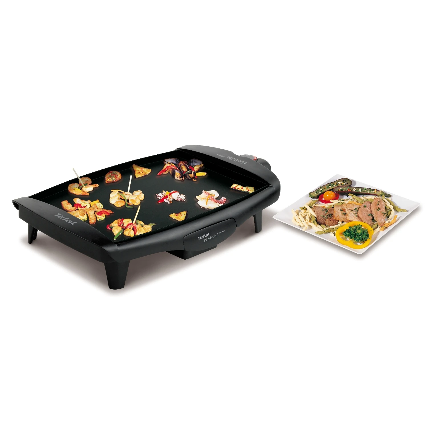 Tefal Bak- En Grillplaat Compact Plancha 900 2 Tefal Bak- En Grillplaat Compact Plancha 900 - Afbeelding 2