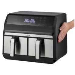 Inventum Hetelucht Friteuse Dubbel 2x 4 L Rvs/ Zwart 1700W 6 Inventum Hetelucht Friteuse Dubbel 2x 4 L Rvs/ Zwart 1700W -Keukengoederen Winkel 210 4299 3 1