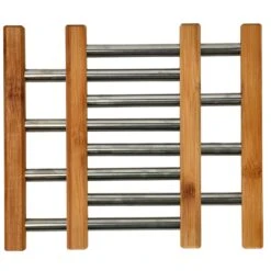 Onderzetter RVS Met Bamboe 21,5 X 22 Cm 12 Onderzetter RVS Met Bamboe 21,5 X 22 Cm -Keukengoederen Winkel 5aaed209a76e3b997f2144c83bcbd7a6