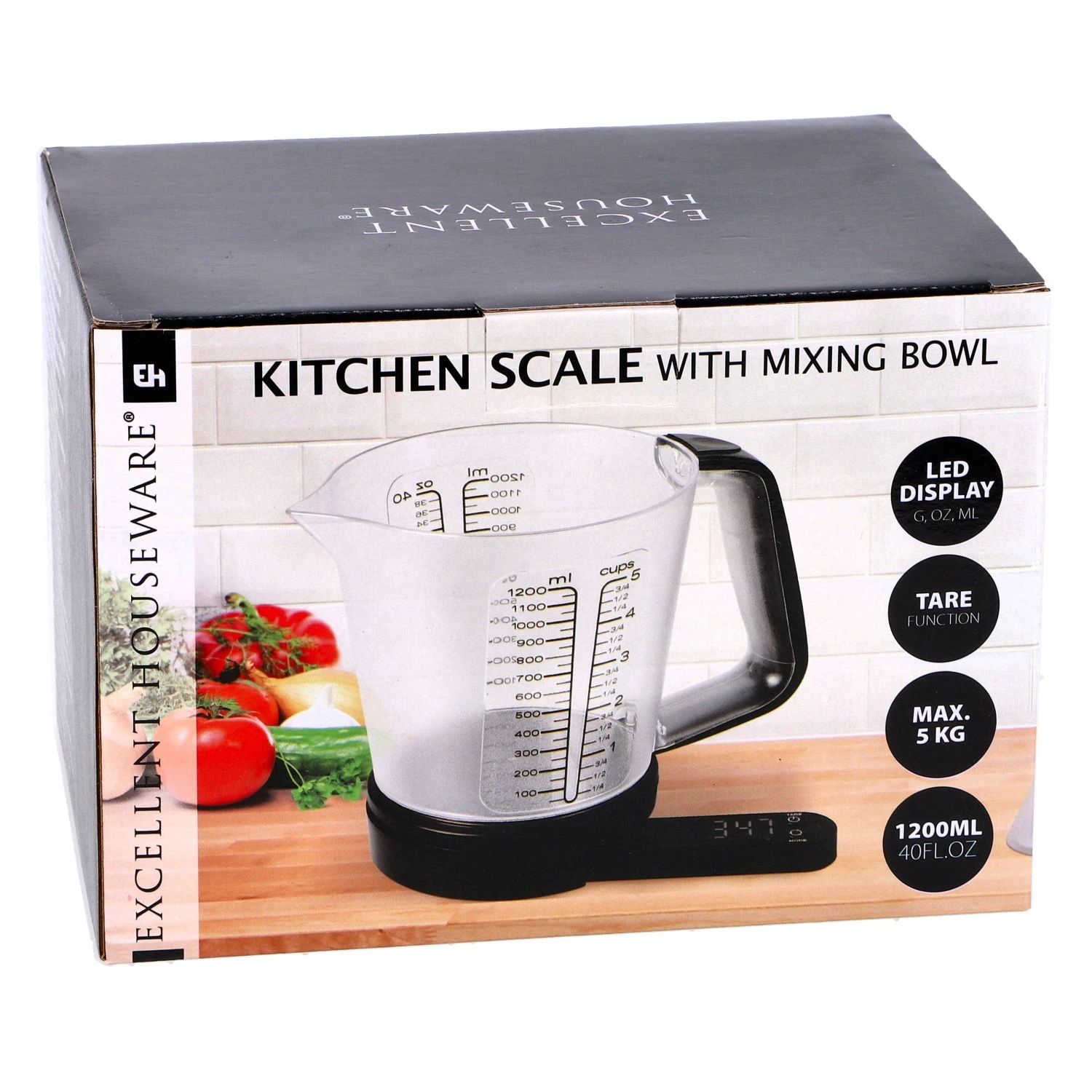 Keukenweegschaal Met Mengkom 1 Keukenweegschaal Met Mengkom